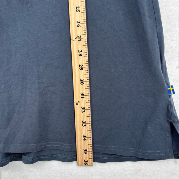 Fjallraven T Shirt Dress Size M Gray High Coast Lightweight Cap Sleeve Stretch - Picture 9 of 10
